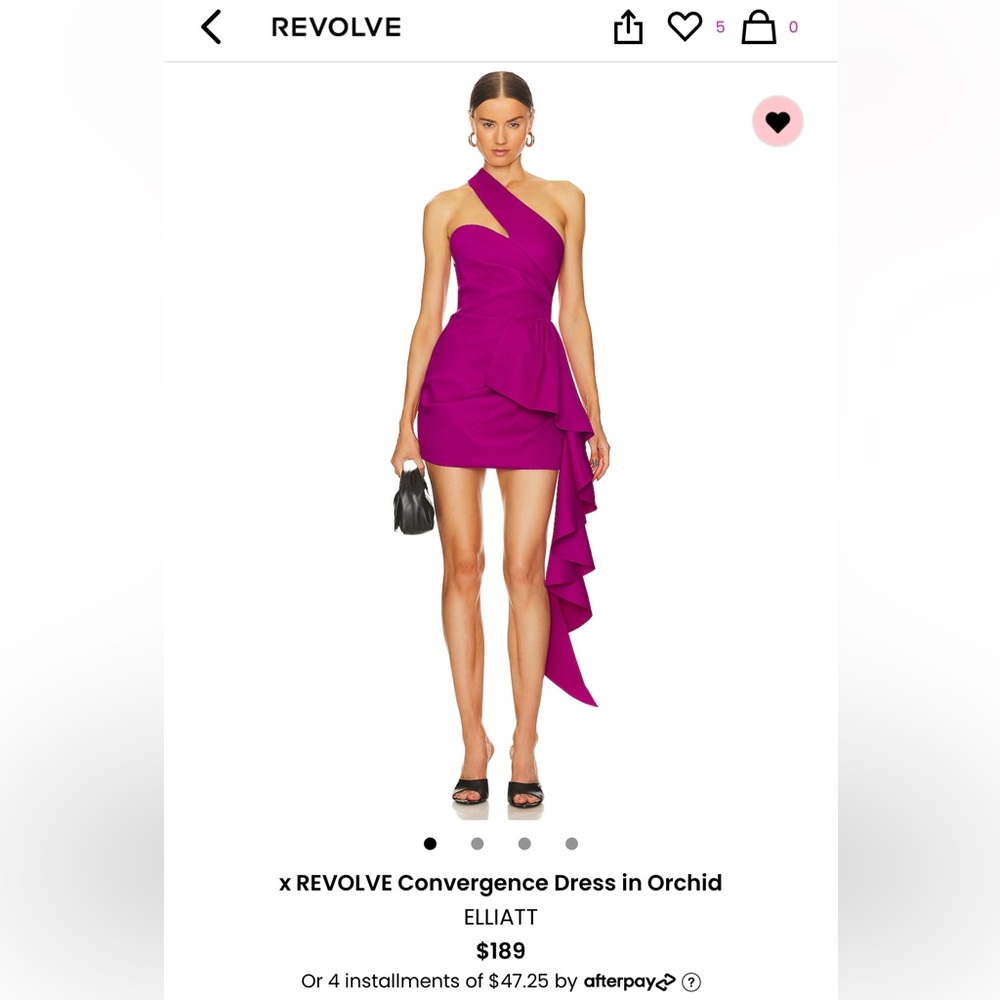 Revolve x Elliatt Convergence Dress in Orchid size XS